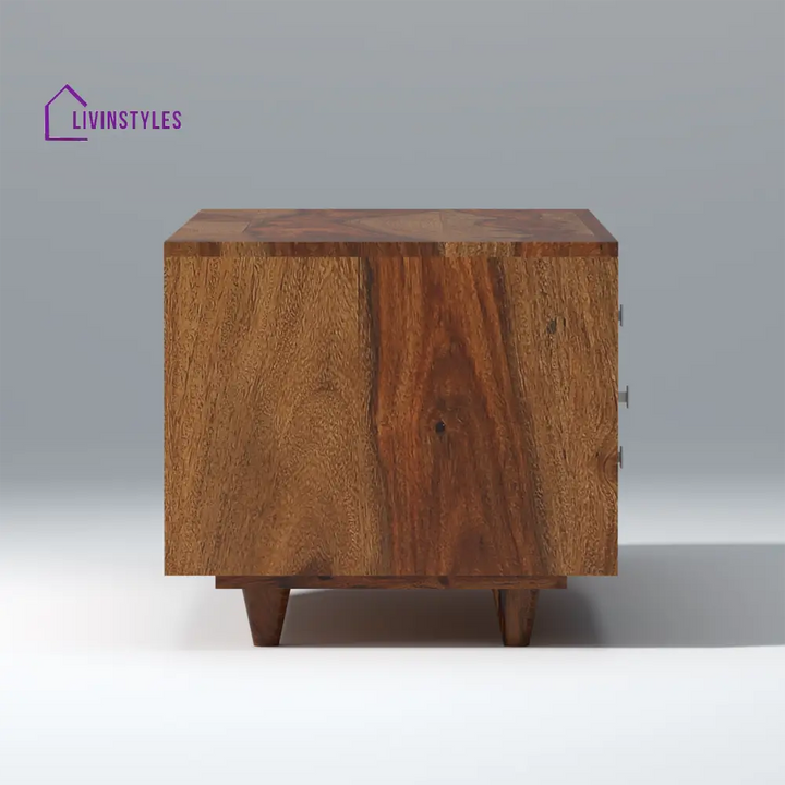 Mira Sheesham Wood TV Unit in Light Walnut Colour tv units