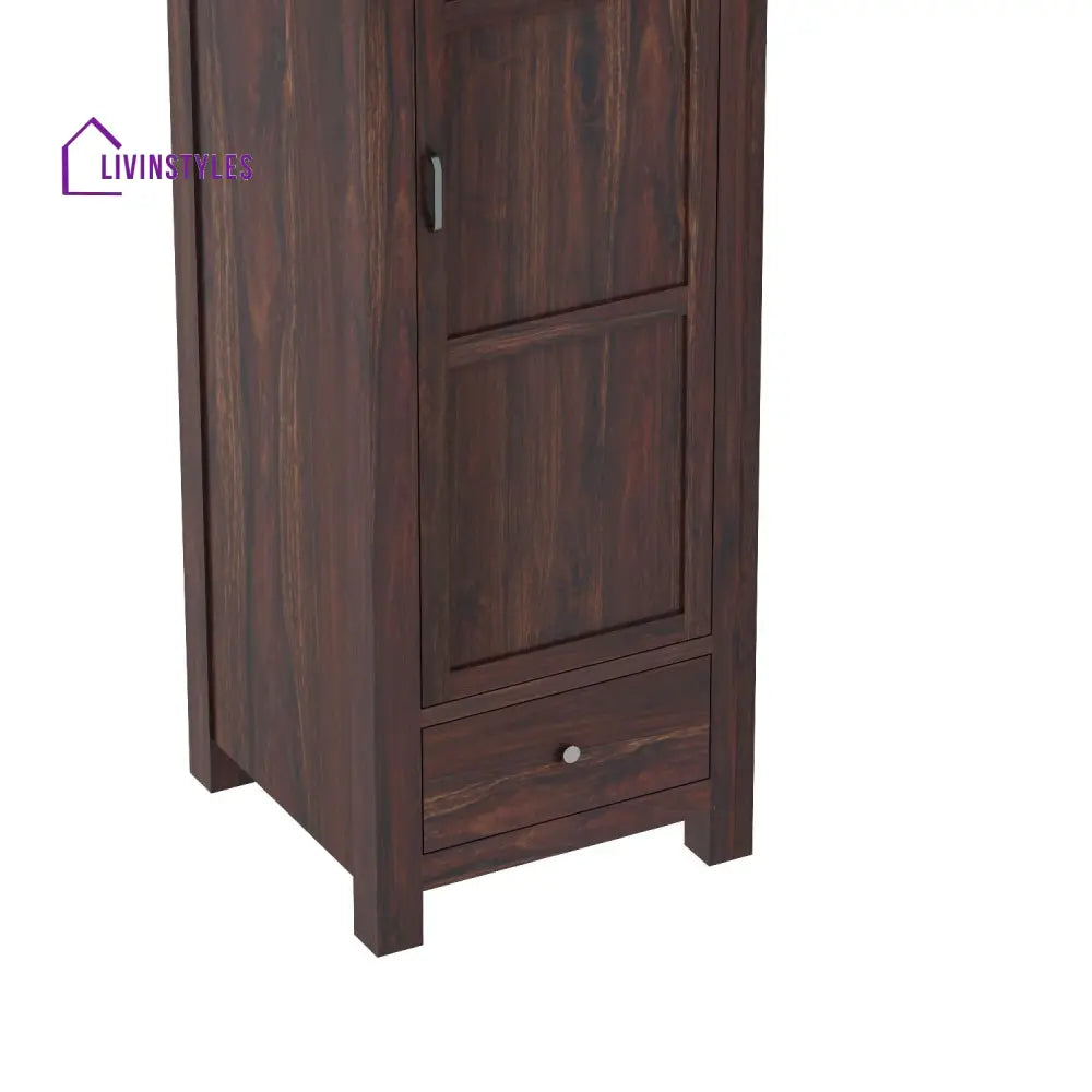 Miranda single door sheesham wood wardrobe