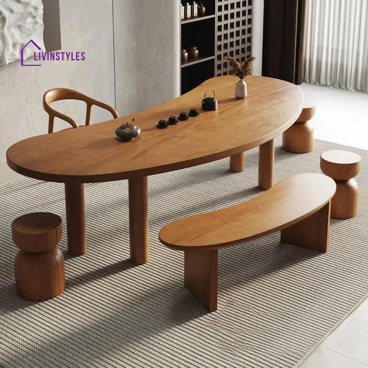 Miroslav Solid Wood Study Table for Students