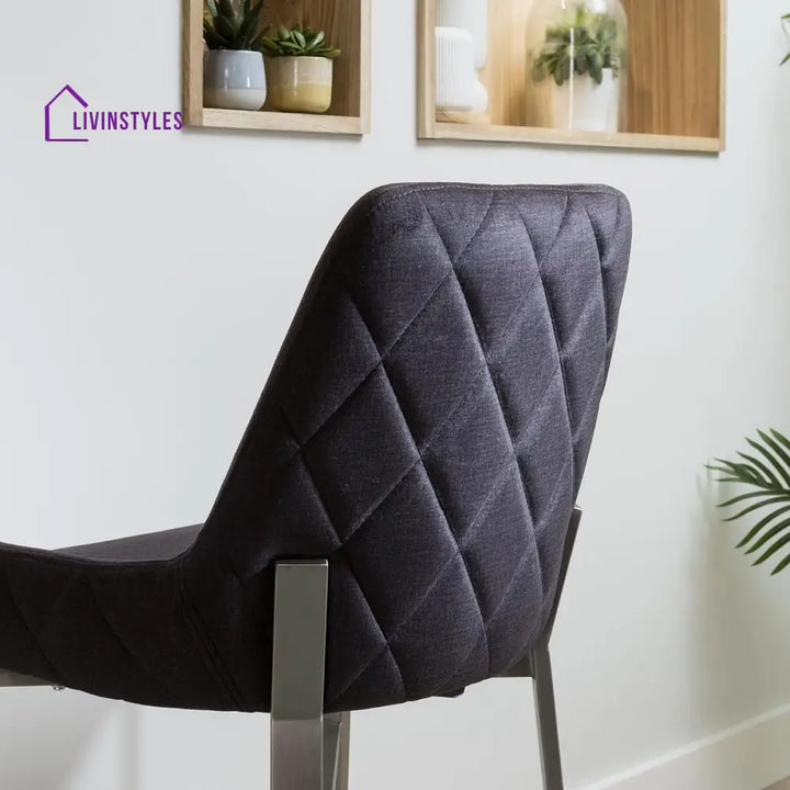 Miroslava Ultra-Modern Bar Stool Charcoal Grey Kitchen / Bar Stools