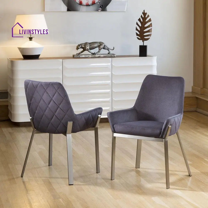 Miroslava Ultra-Modern Bar Stool Charcoal Grey Kitchen / Bar Stools