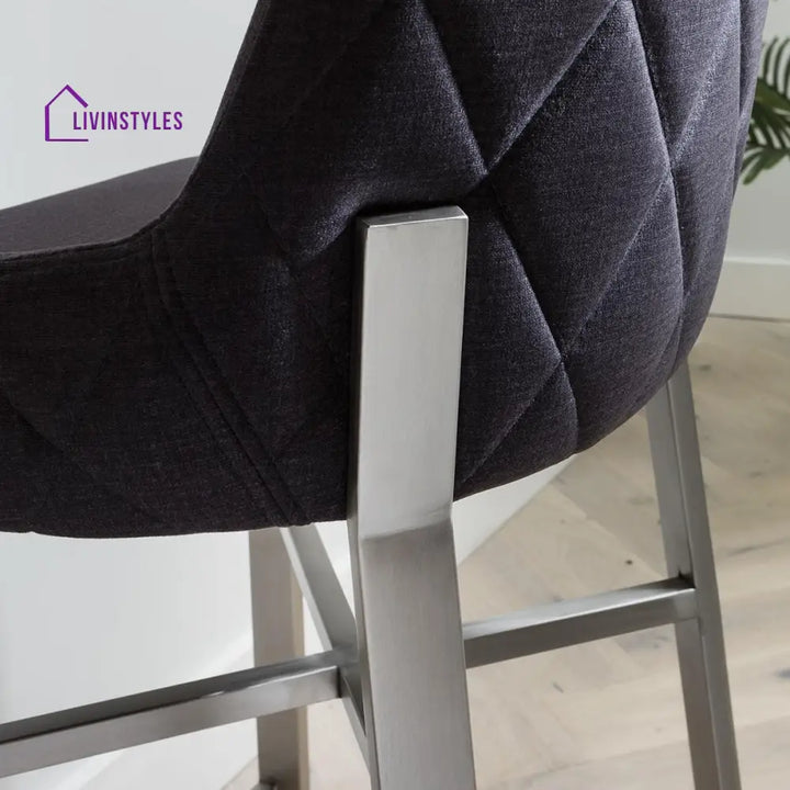 Miroslava Ultra-Modern Bar Stool Charcoal Grey Kitchen / Bar Stools