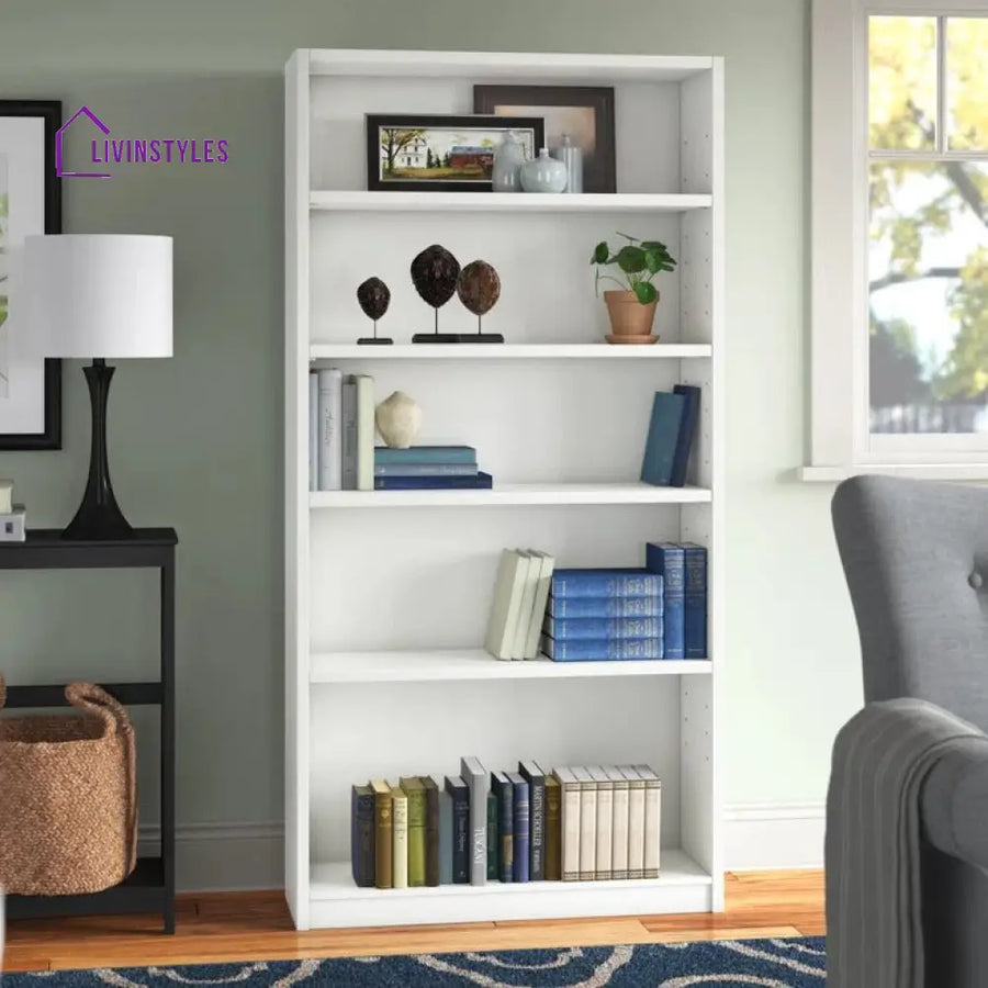 Mirra Engineered Wood Bookshelves | Bookshelf for Living Room | Bedroom | Drawing Room | Study Room