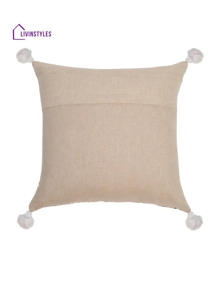 Mirror Work Cushion Cover Set Of 2 (16X16 Inch)