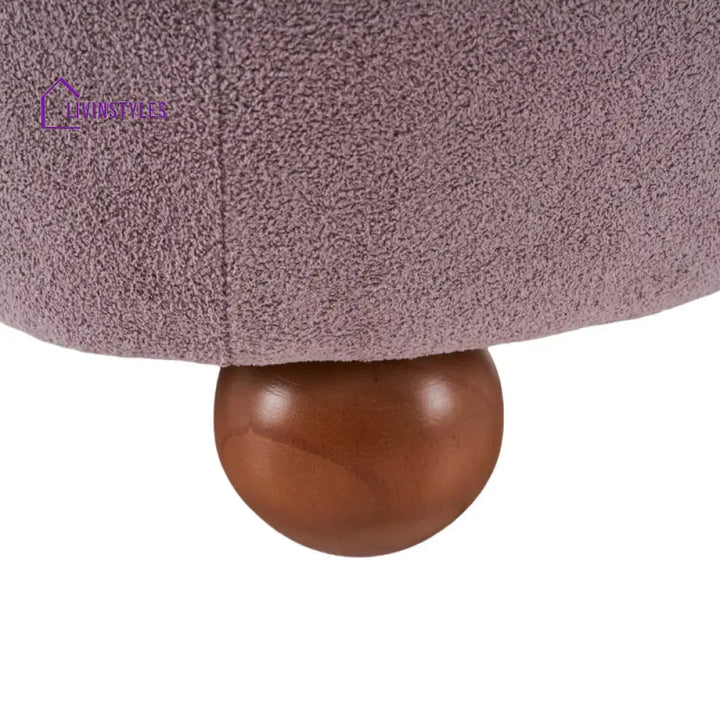 Mishka Solid Wood and Fabric Arm Chair | Living Room Chair | Lounge Chair