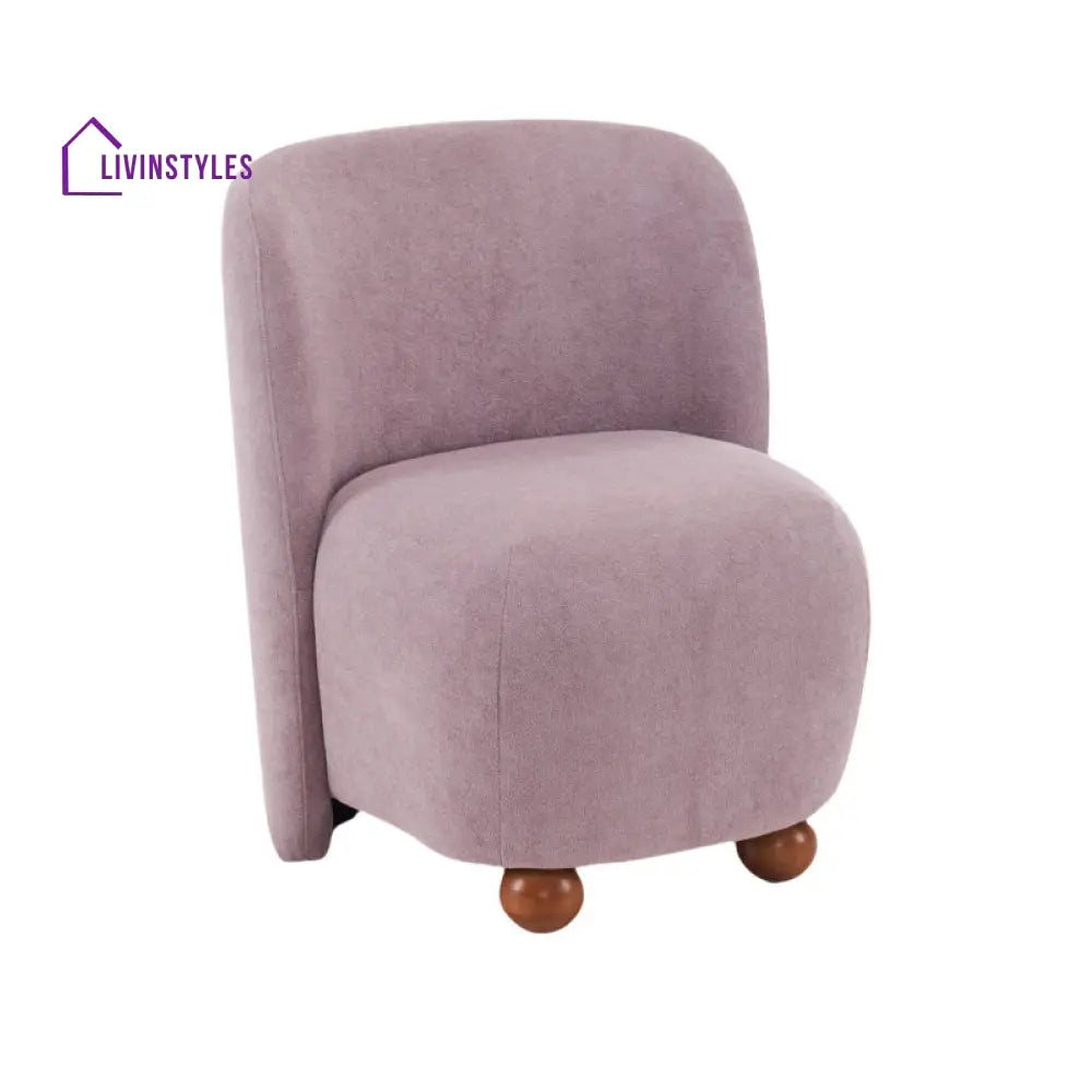 Mishka Solid Wood and Fabric Arm Chair | Living Room Chair | Lounge Chair
