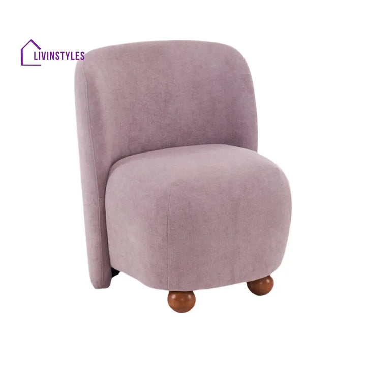 Mishka Solid Wood and Fabric Arm Chair | Living Room Chair | Lounge Chair