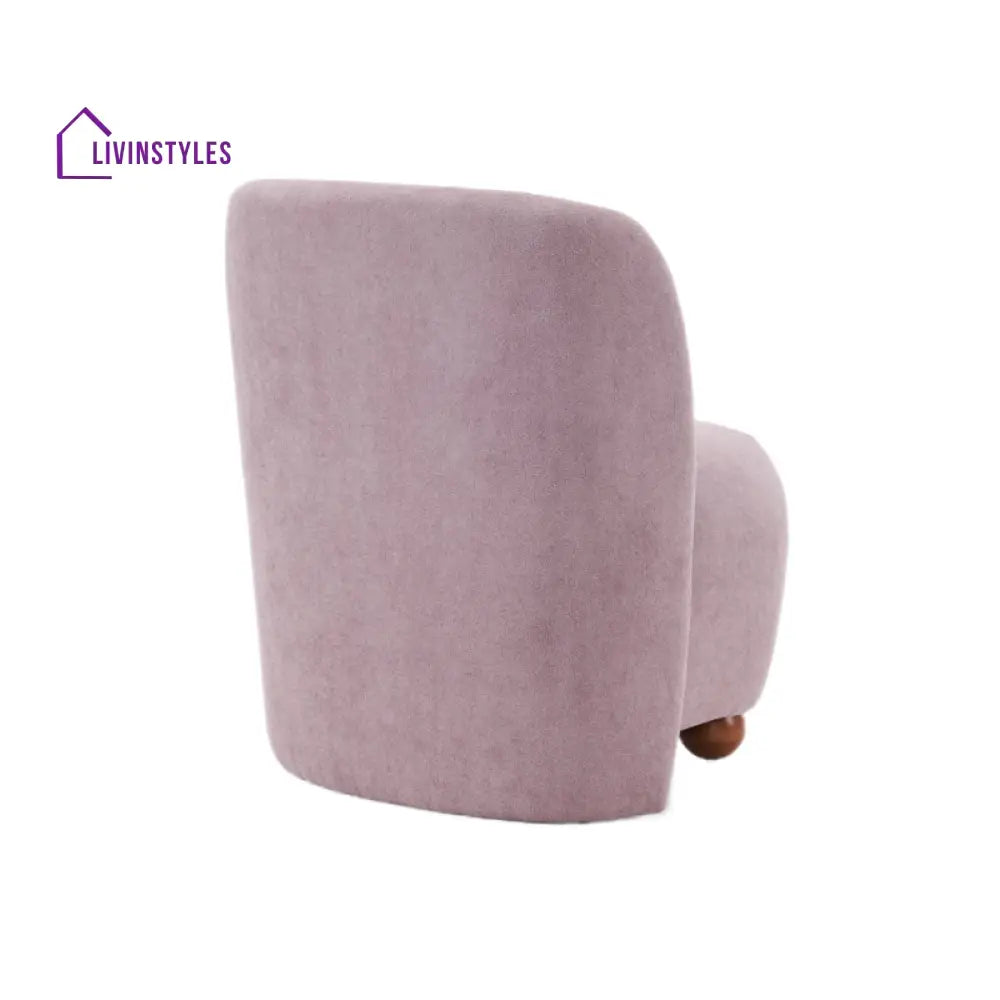 Mishka Solid Wood and Fabric Arm Chair | Living Room Chair | Lounge Chair