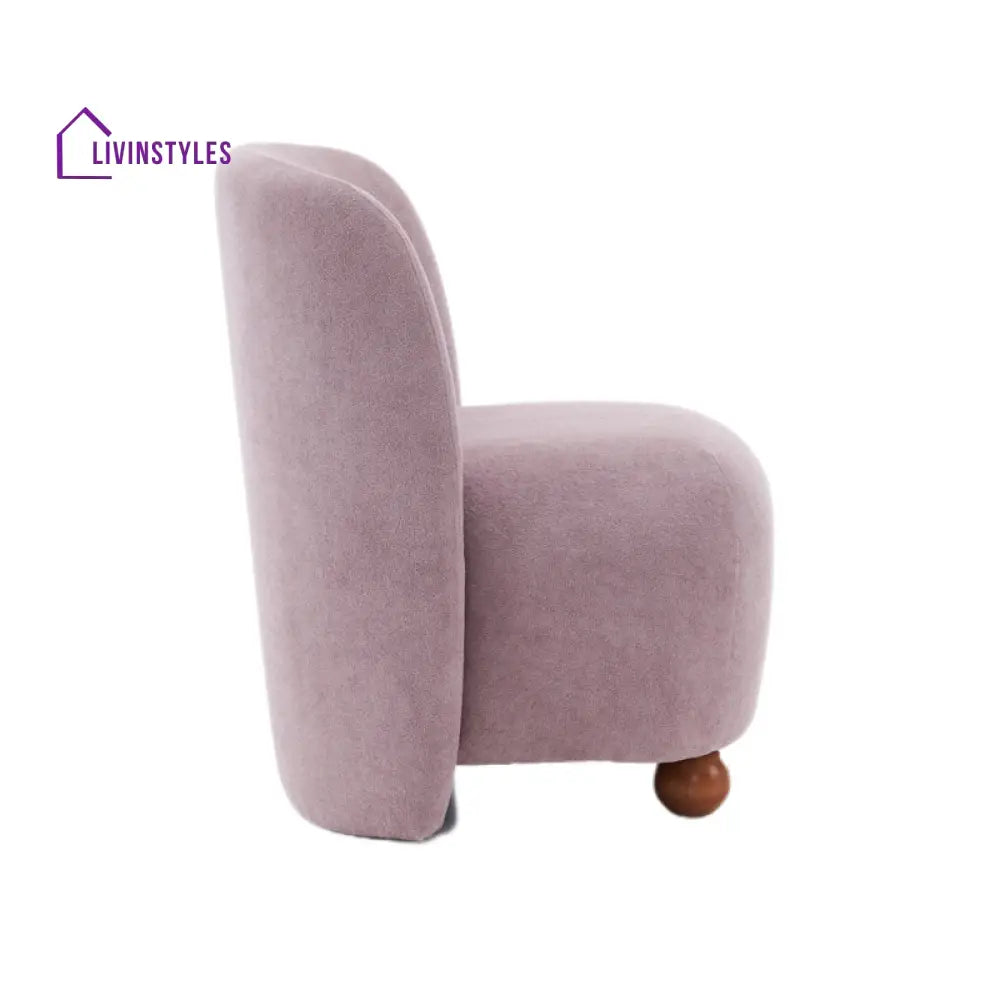 Mishka Solid Wood and Fabric Arm Chair | Living Room Chair | Lounge Chair
