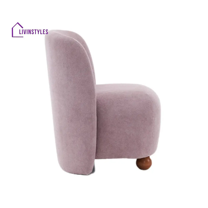 Mishka Solid Wood and Fabric Arm Chair | Living Room Chair | Lounge Chair
