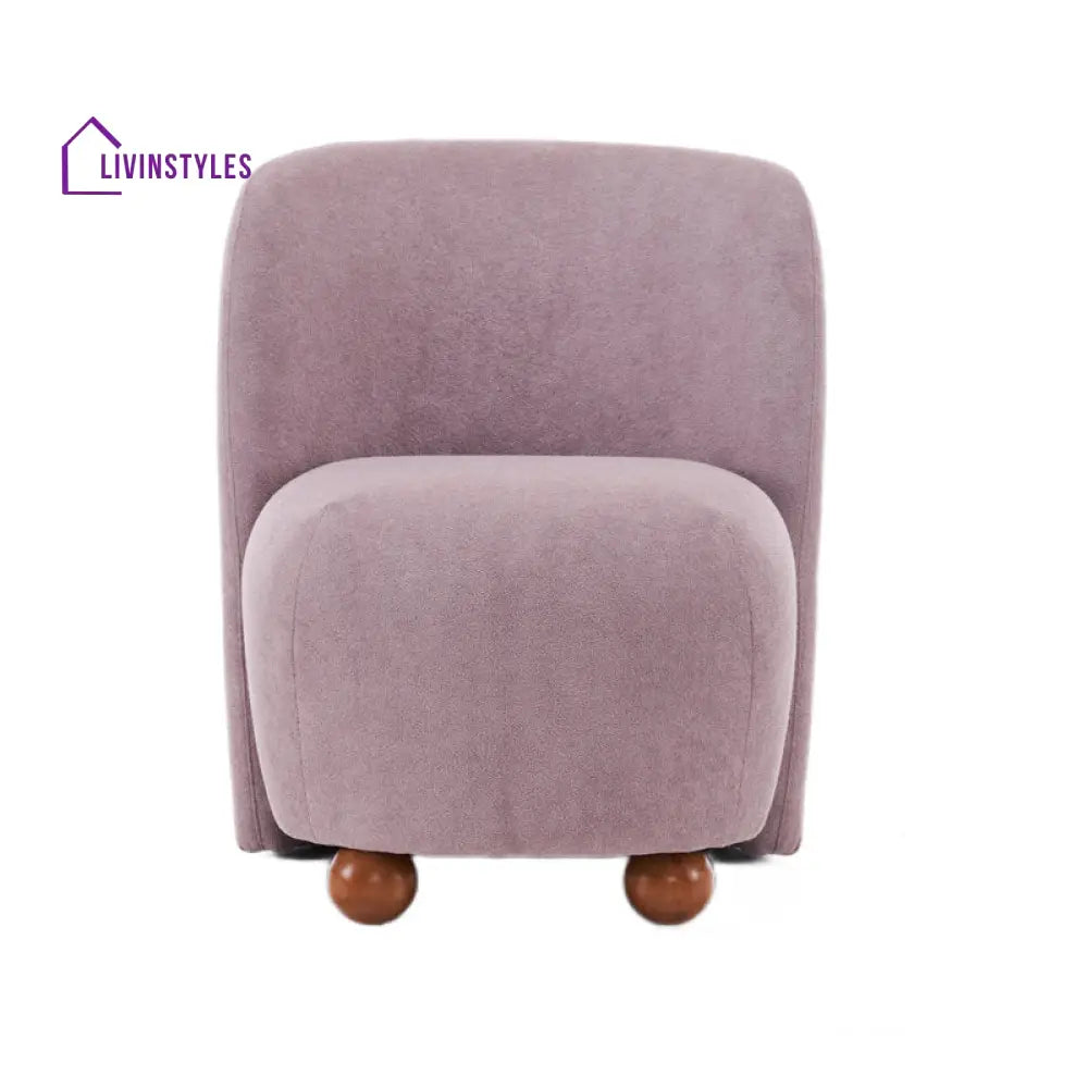 Mishka Solid Wood and Fabric Arm Chair | Living Room Chair | Lounge Chair
