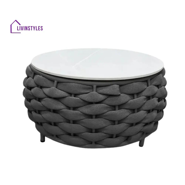 Miyako Nest Shape 3-Piece Hand-Woven Rope Patio Set - Patio Set