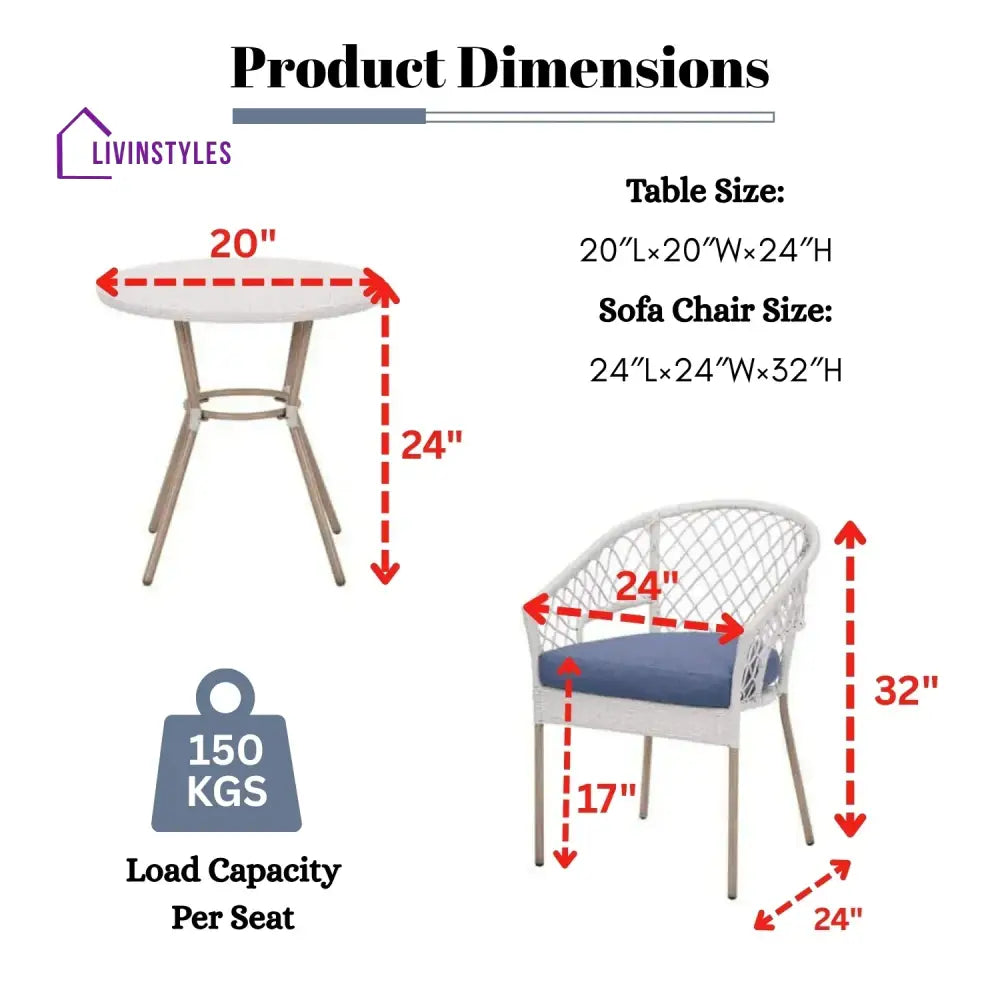 Miyu 3-Piece Outdoor Rattan Wicker Patio Set - Patio Set