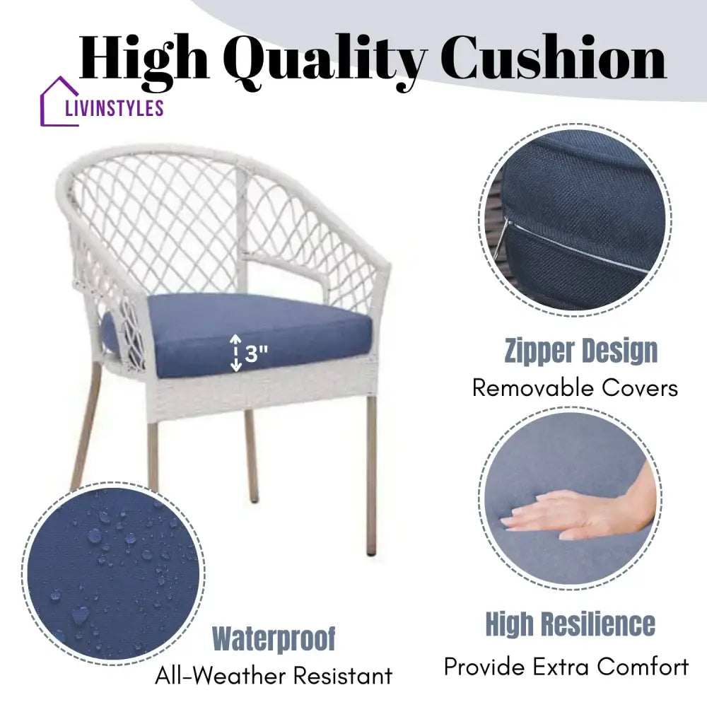 Miyu 3-Piece Outdoor Rattan Wicker Patio Set - Patio Set