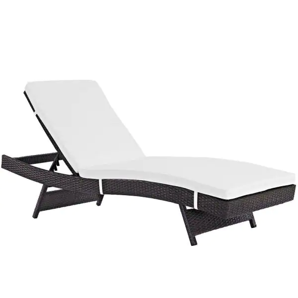 Justy Outdoor Swimming Poolside Lounger (Dark Brown)
