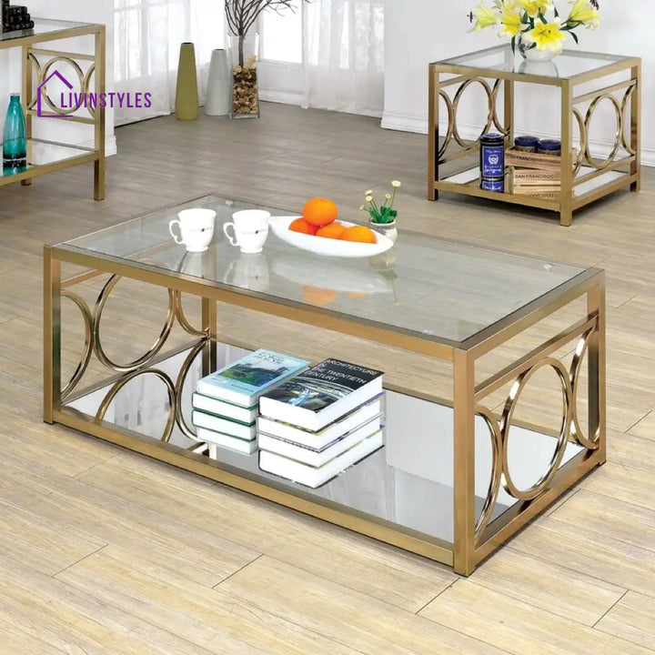 Mohan Metal Coffee Table For Living Room