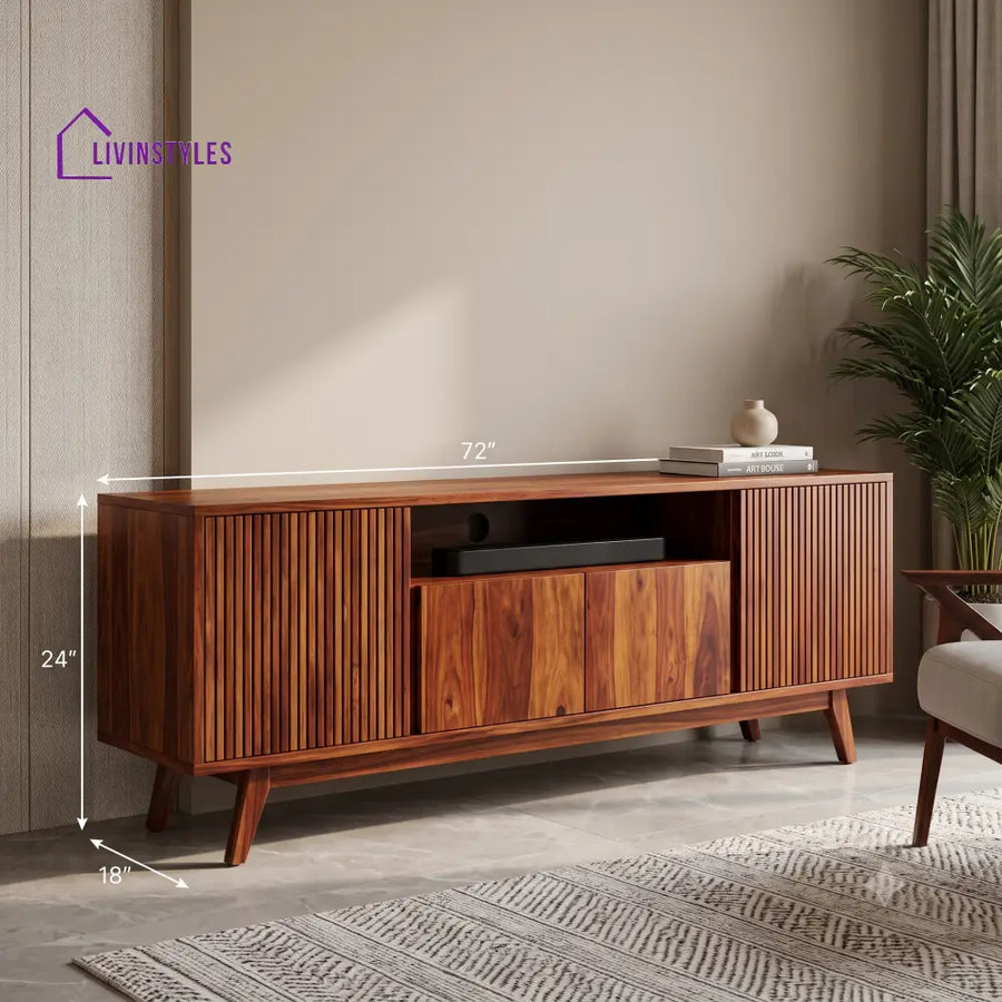 Mohan Solid Sheesham Wood Tv Unit for Living Room | Tv Cabinet | Tv Console