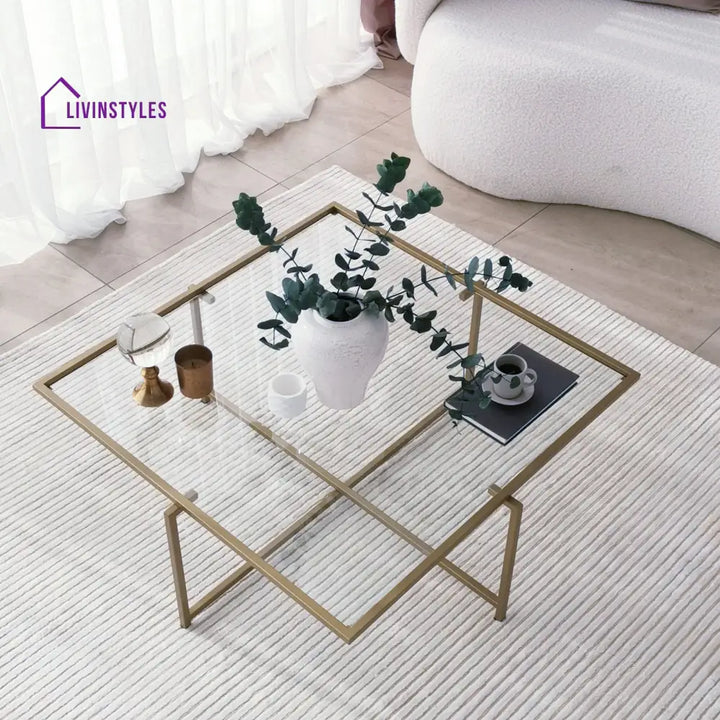 Monarch Metal Coffee Table for Living Room