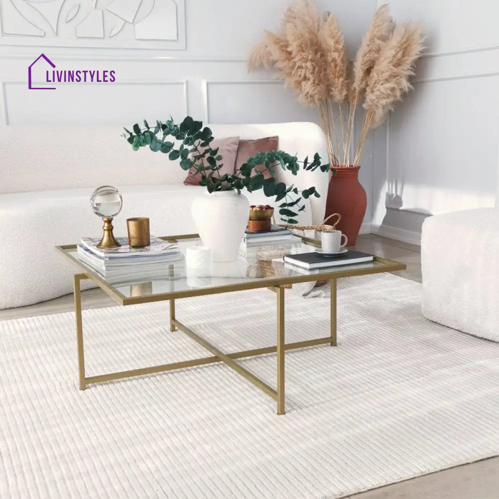 Monarch Metal Coffee Table for Living Room