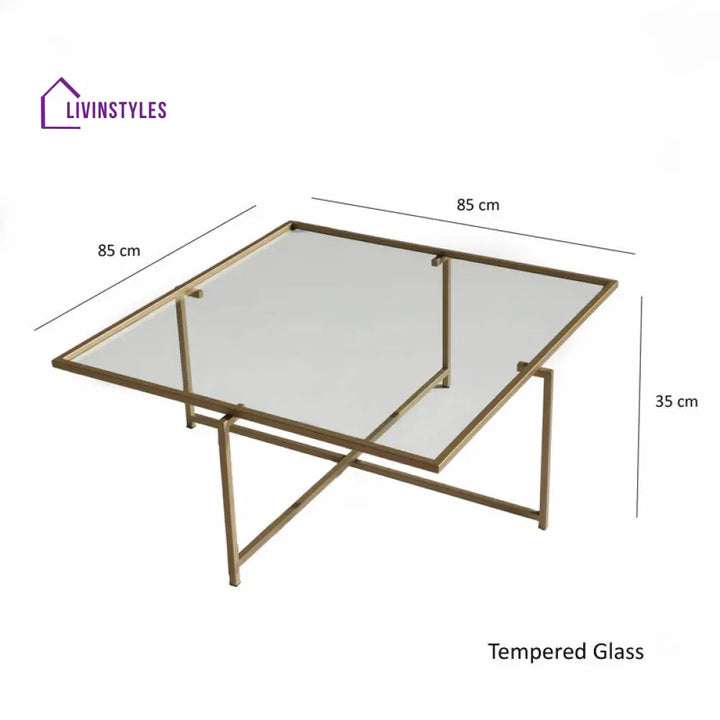 Monarch Metal Coffee Table for Living Room