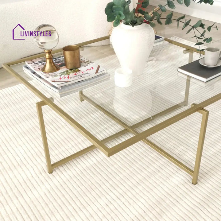 Monarch Metal Coffee Table for Living Room