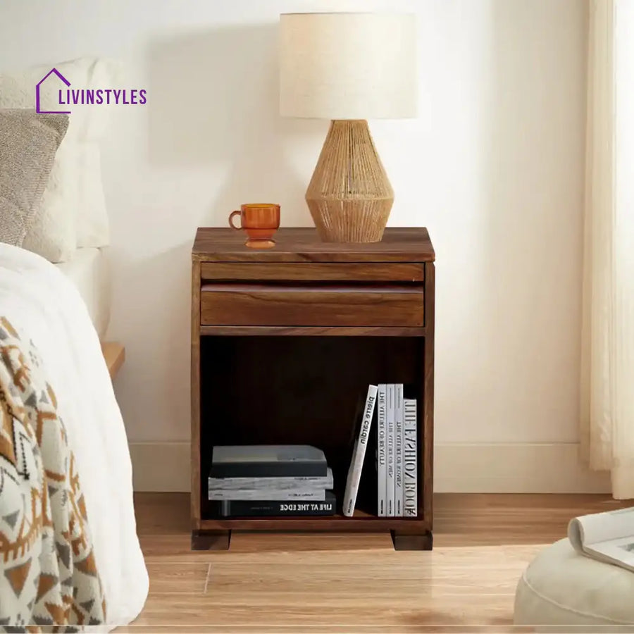 Moscow Solid Wood Nightstand Bedside Table Teak Bedroom Furniture Sets
