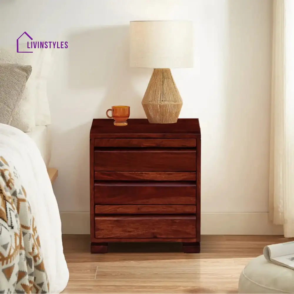 Moscow Traditional Bedside Table with Drawer Honey Bedroom Furniture Sets