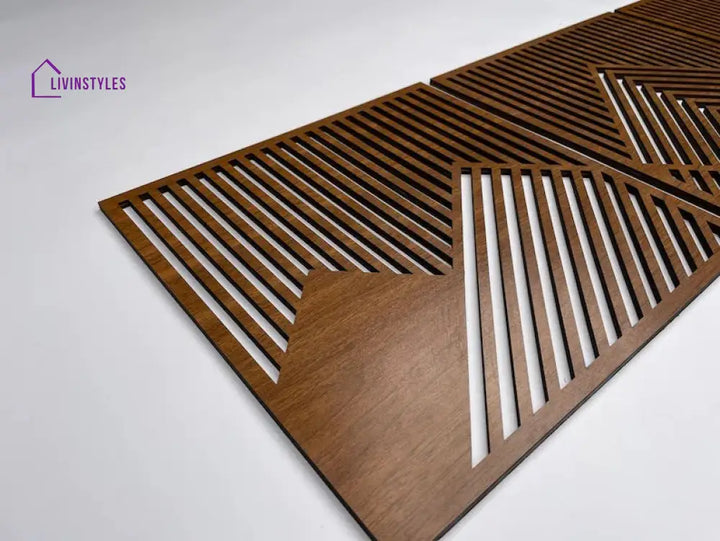 Mountain geometric wooden wall art