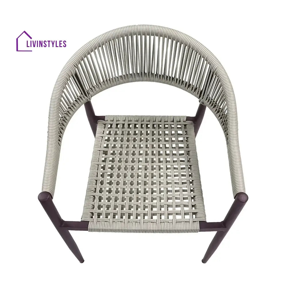 Mrinalini 2-Piece Outdoor Rope Patio Dining Chairs - Dinning Chairs