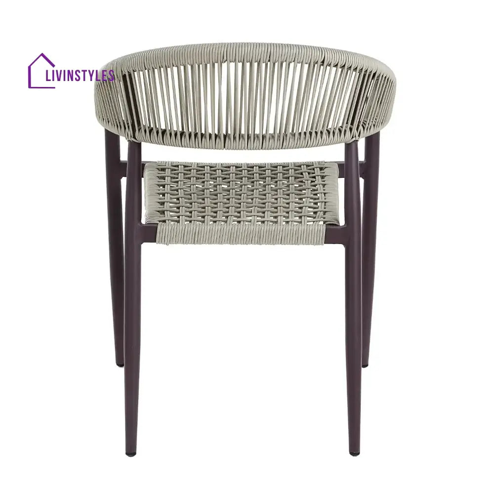 Mrinalini 2-Piece Outdoor Rope Patio Dining Chairs - Dinning Chairs