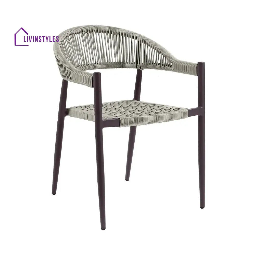 Mrinalini 2-Piece Outdoor Rope Patio Dining Chairs - Dinning Chairs