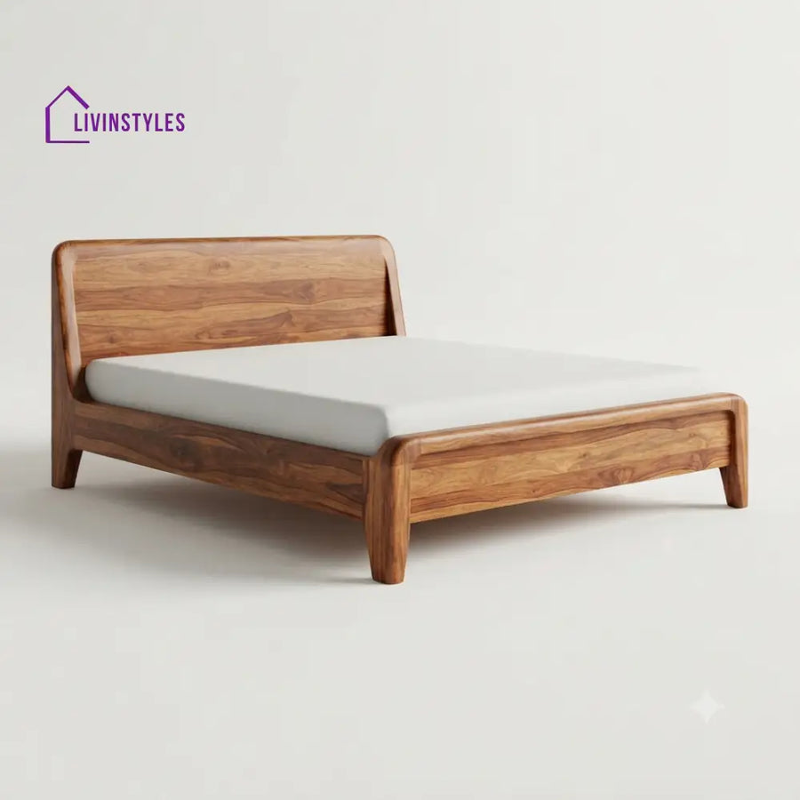 Mthobisi Wooden Double Bed | King Size Bed | Queen Size Bed - Bed Without Storage