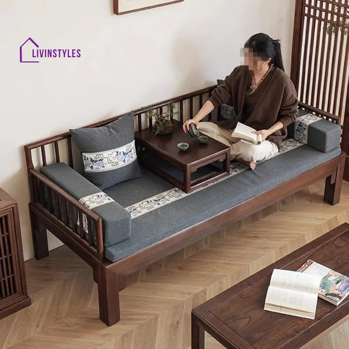 Multifunction Solid Wood Arhat Sofa Bed FURNITURE