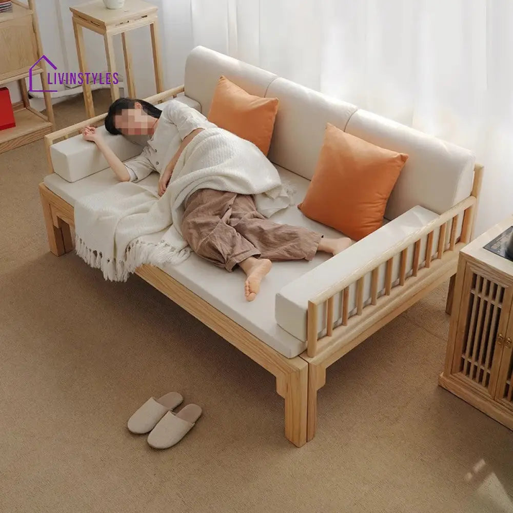 Multifunction Solid Wood Arhat Sofa Bed FURNITURE