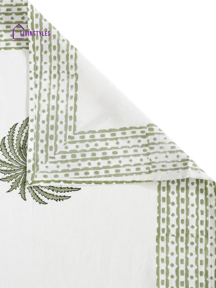 Multi 6 Seater Printed Cotton Table Cover (60 X 90 Inch)
