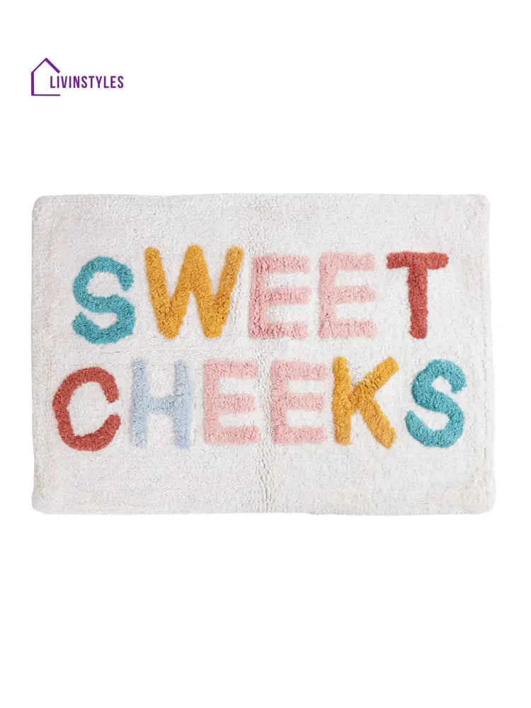 Multi Colored Hand Tufted Cotton Bath Rug Mats