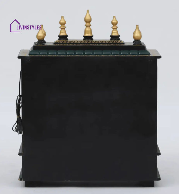 Multicolor Sheesham Wood & MDF Pooja Mandir With Door, - Ouch Cart 