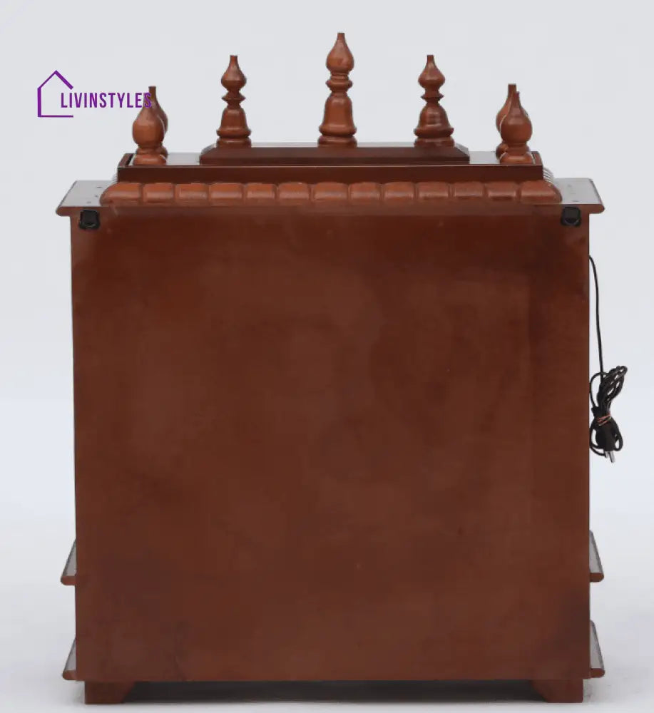 Multicolor Sheesham Wood & MDF Pooja Mandir With Door, - Ouch Cart 