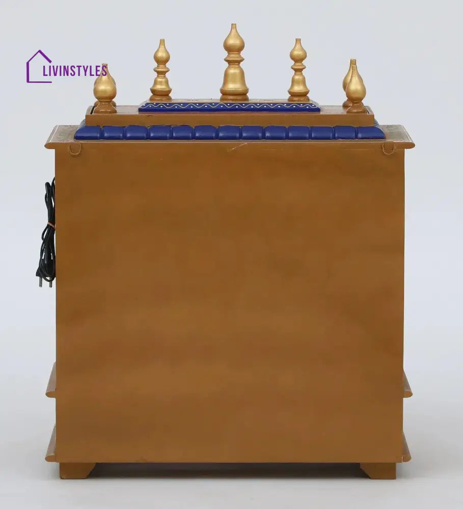 Multicolor Sheesham Wood & MDF Pooja Mandir Without Door, - Ouch Cart 