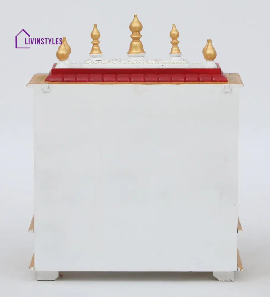 Multicolor Sheesham Wood & MDF Pooja Mandir Without Door, - Ouch Cart 