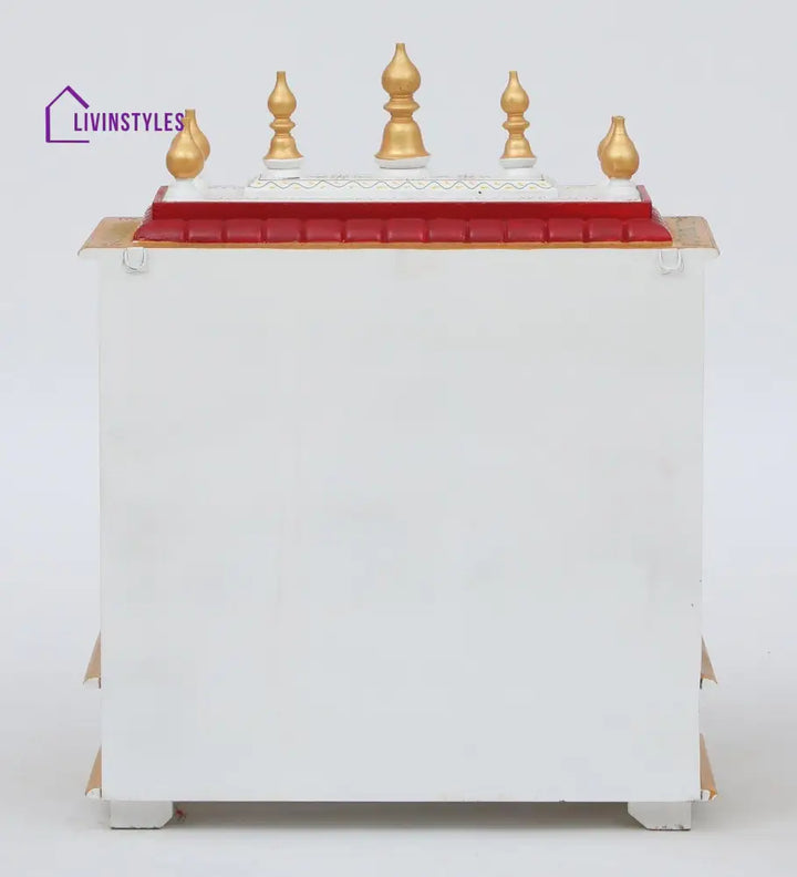 Multicolor Sheesham Wood & MDF Pooja Mandir Without Door, - Ouch Cart 