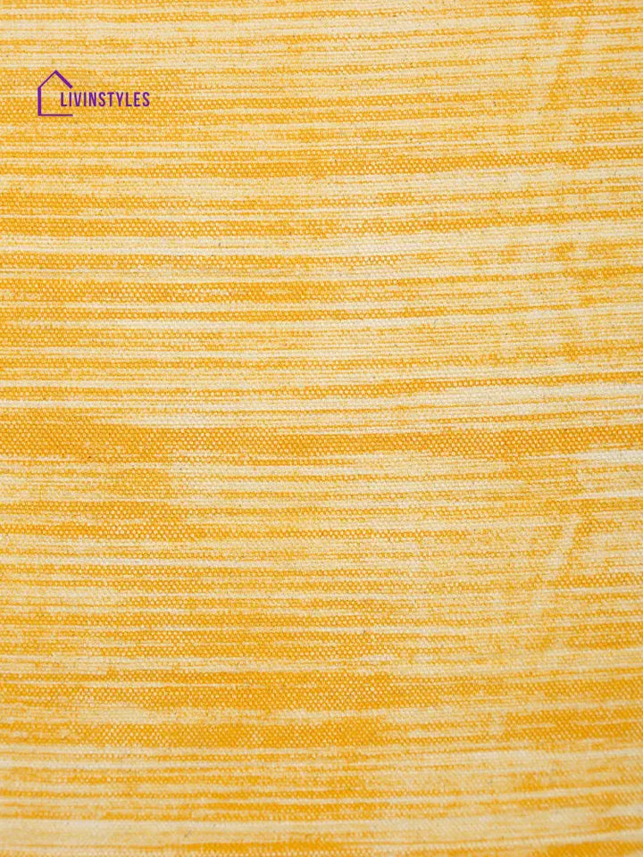 Mustard Solid Cotton Bean Bag Cover Without Beans