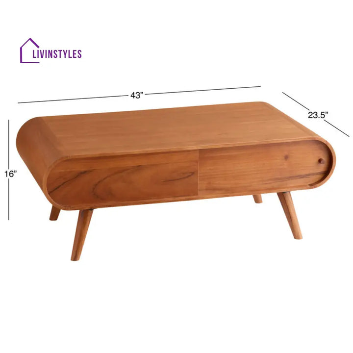 Myra Solid Wood Coffee Table for Living Room