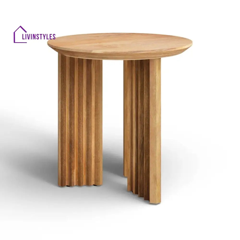 Myra Solid Wood Drink Table | End Table | Side Table for Living Room