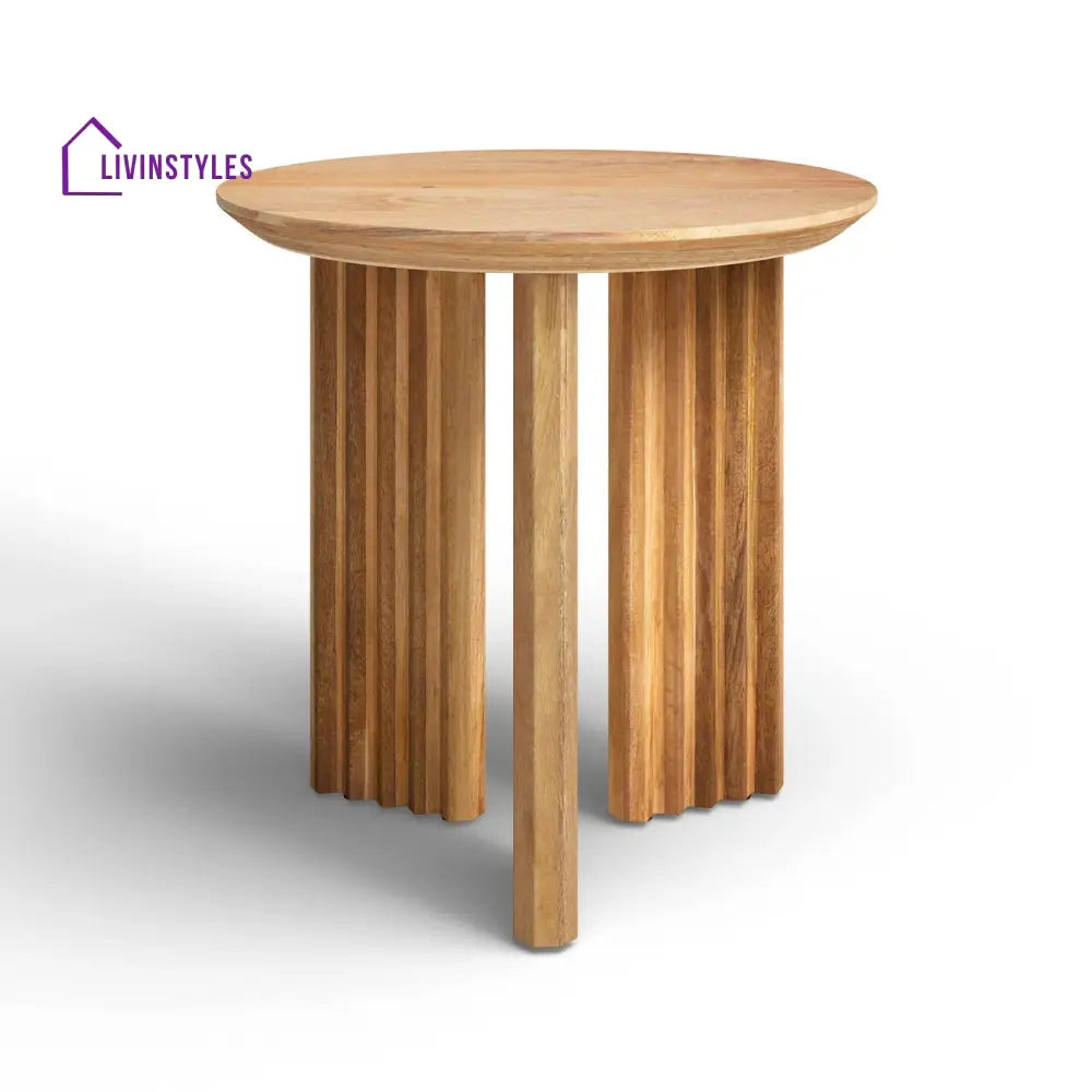 Myra Solid Wood Drink Table | End Table | Side Table for Living Room
