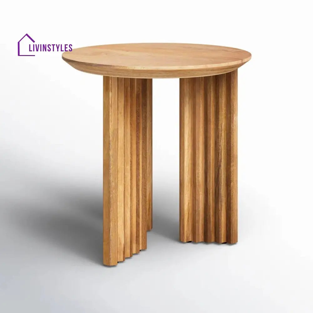 Myra Solid Wood Drink Table | End Table | Side Table for Living Room