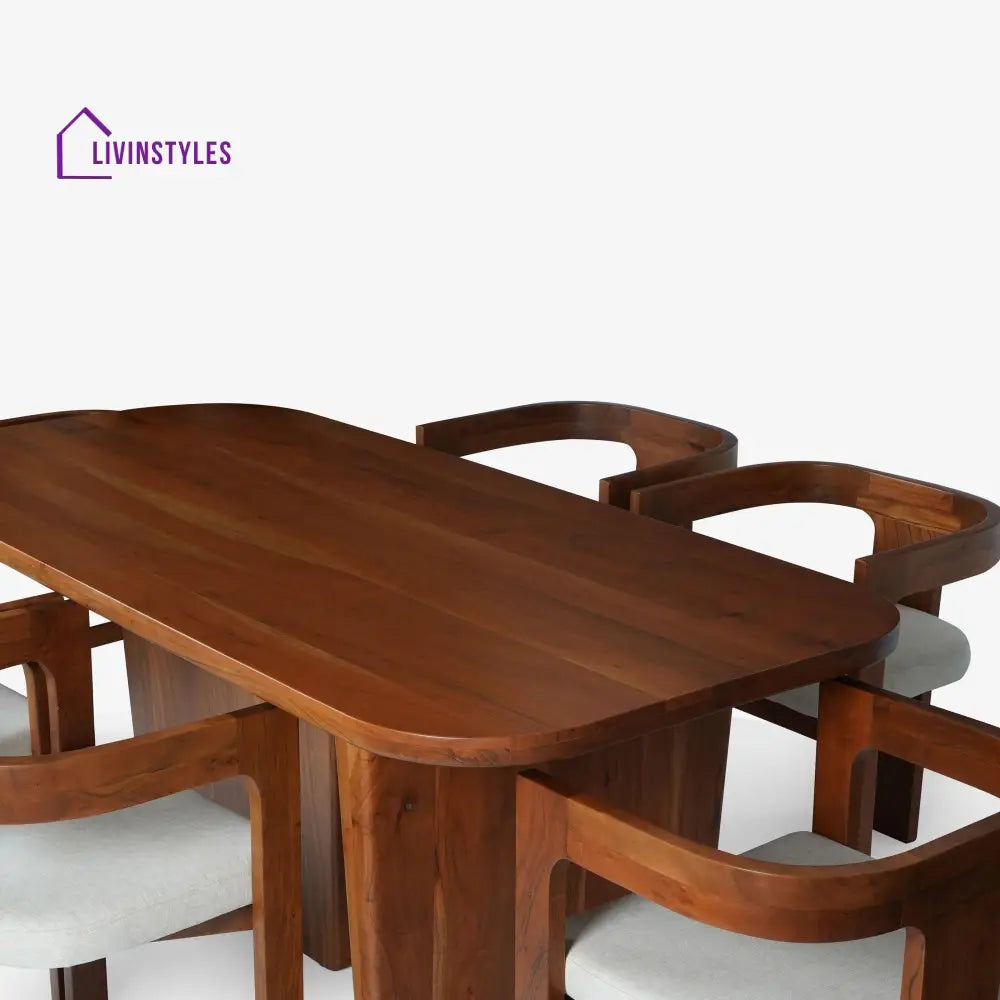 Myron Dining Table With 4 Attica Chairs And Bench
