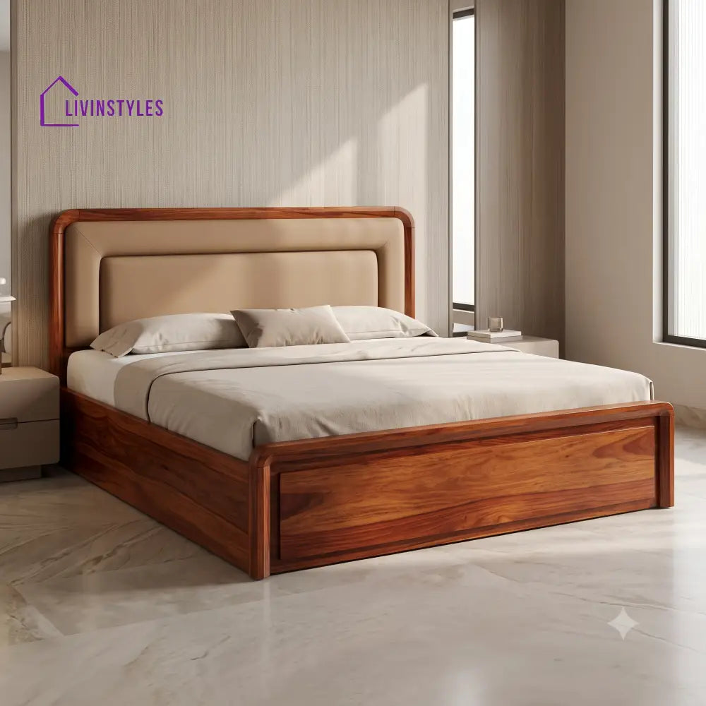 Mythili Wooden Bed | Solid Wood Double Bed | Wooden King size bed & Wooden Queen size bed