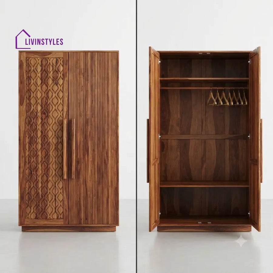 Mythili Wooden Wardrobe for Clothes | Cupboard for Clothes