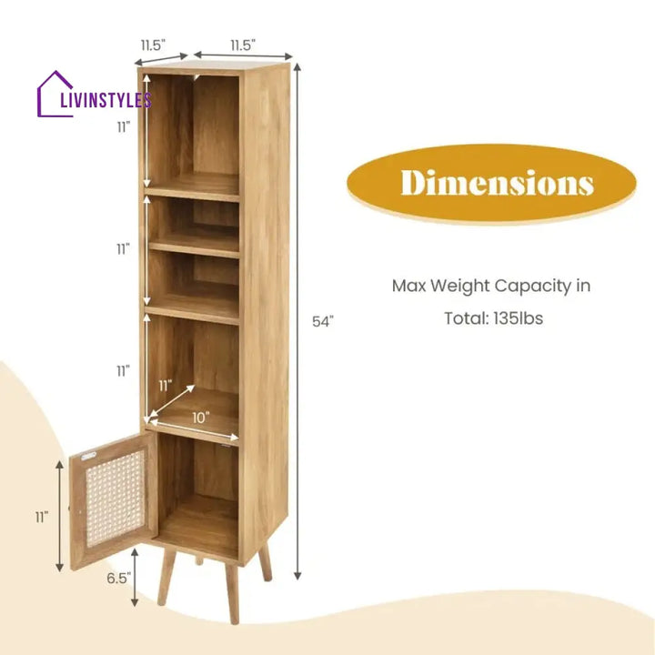 Nadezhda Engineered Wood Bookshelves | Bookshelf for Living Room | Bedroom | Drawing Room | Study Room